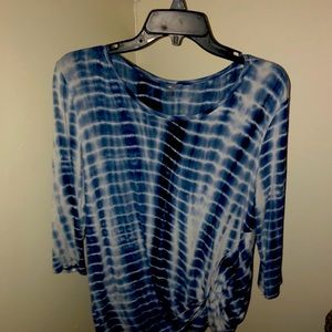 Blue tie dye shirt